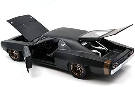 アウトレット品 ミニカー ジャダトイズ ワイルドスピード9 ダッジ チャージャー ワイドボディ 1968 1:24スケール 映画再現 アメ車 マッスルカー フォルム迫力 映画ファン必見 愛車ドミニク トレット活躍モデル 車種特徴グリル独特