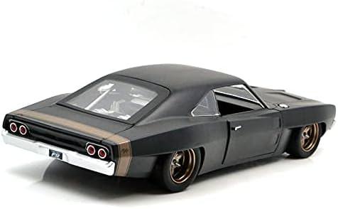 アウトレット品 ミニカー ジャダトイズ ワイルドスピード9 ダッジ チャージャー ワイドボディ 1968 1:24スケール 映画再現 アメ車 マッスルカー フォルム迫力 映画ファン必見 愛車ドミニク トレット活躍モデル 車種特徴グリル独特