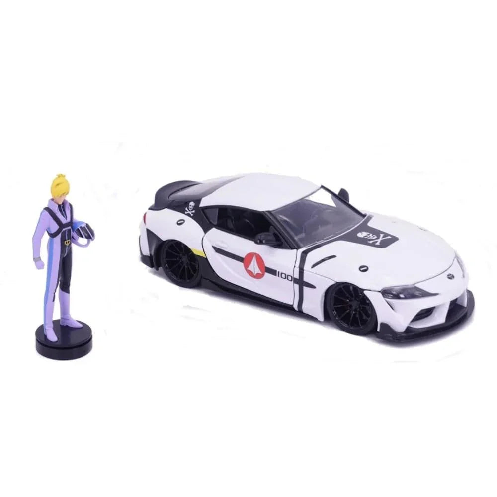 アウトレット品 ミニチュアモデル トヨタ スープラ 2020 ROBOTECH ロイ フォッカー コラボレーション ダイキャスト 重厚質感 精密再現 1:24スケール スポーツカー アニメ キャラクターフィギュア付 最新テクノロジー 洗練スタイリング