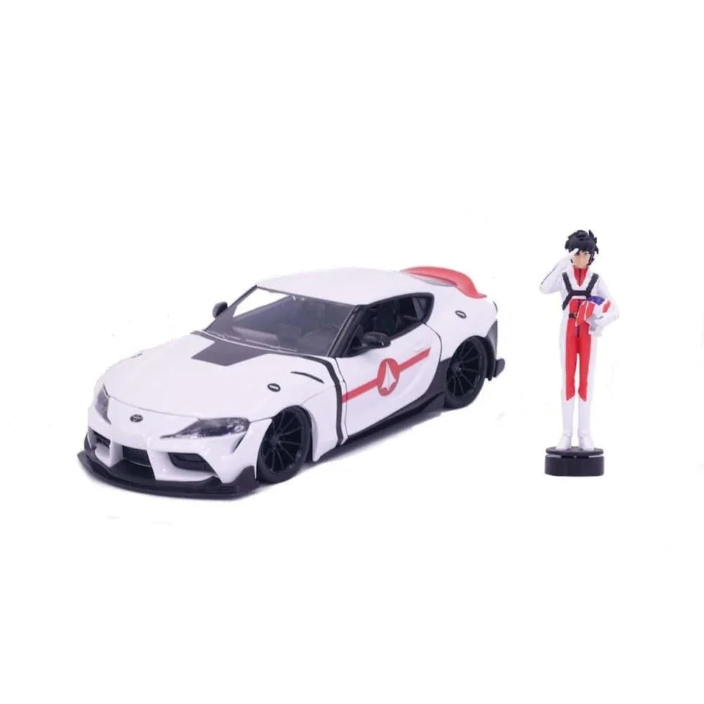 アウトレット品 フィギュア セット Robotech 1 24 スケール 2020 モデル トヨタ スープラ ダイキャスト モデル リック ハンター フィギュア ロボテック 公式 ライセンス 商品 コレクター向け 高精細 再現 細部 表現 流麗 ボディ ライン 力強さ