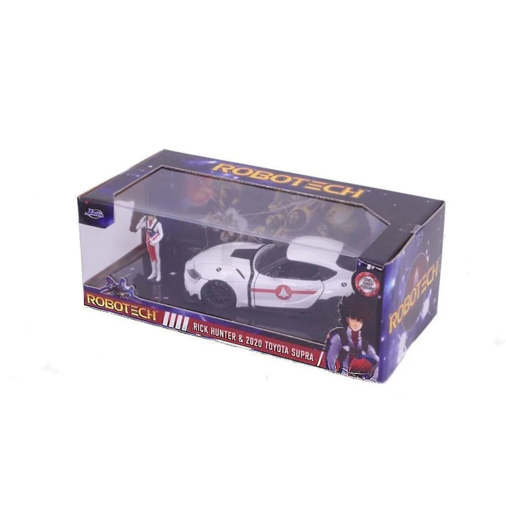 アウトレット品 フィギュア セット Robotech 1 24 スケール 2020 モデル トヨタ スープラ ダイキャスト モデル リック ハンター フィギュア ロボテック 公式 ライセンス 商品 コレクター向け 高精細 再現 細部 表現 流麗 ボディ ライン 力強さ