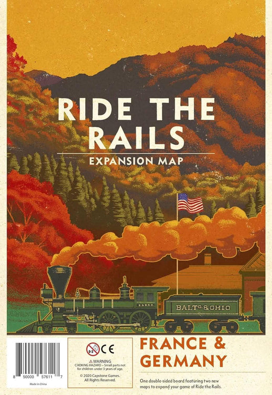 ボードゲーム 拡張マップ Ride the Rails フランス ドイツ 鉄道経営 新戦略 パリ ベルリン ネットワーク構築 六角形マップ 山岳地帯 機関車 建設ボーナス 3-5人用 約60分 鉄道会社 リール ヴァランシエンヌ スダン メッツ輸入英語版 - Trade Center