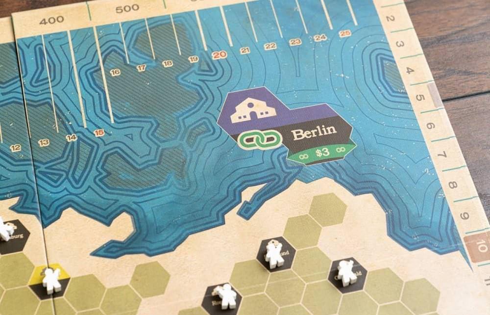 ボードゲーム 拡張マップ Ride the Rails フランス ドイツ 鉄道経営 新戦略 パリ ベルリン ネットワーク構築 六角形マップ 山岳地帯 機関車 建設ボーナス 3-5人用 約60分 鉄道会社 リール ヴァランシエンヌ スダン メッツ輸入英語版 - Trade Center