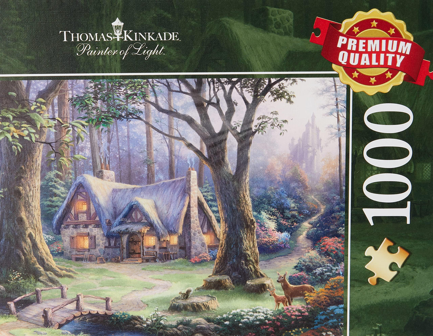 ジグソーパズル シュミット トーマス キンケード ディズニー 白雪姫 1000ピース 高品質 6つ星品質 多様なピース 厚み2.25mm 特殊マット仕上げ 精密カッティング 技術 完璧フィット 独自デザイン 芸術的 光の画家 トーマス キンケード