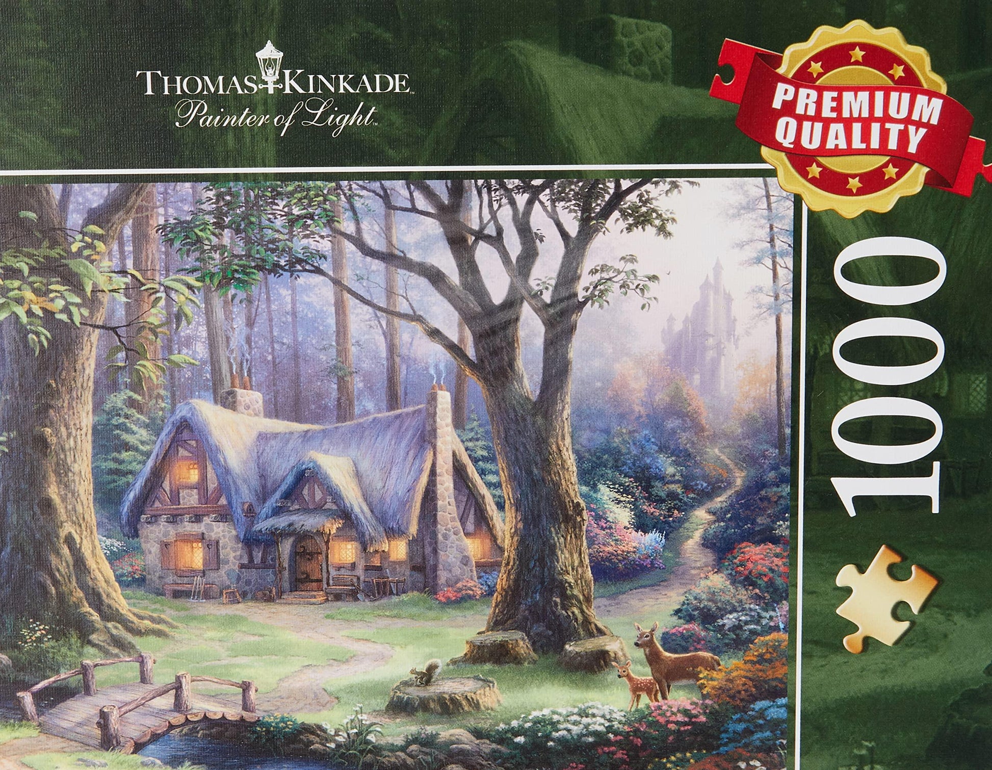 ジグソーパズル シュミット トーマス キンケード ディズニー 白雪姫 1000ピース 高品質 6つ星品質 多様なピース 厚み2.25mm 特殊マット仕上げ 精密カッティング 技術 完璧フィット 独自デザイン 芸術的 光の画家 トーマス キンケード