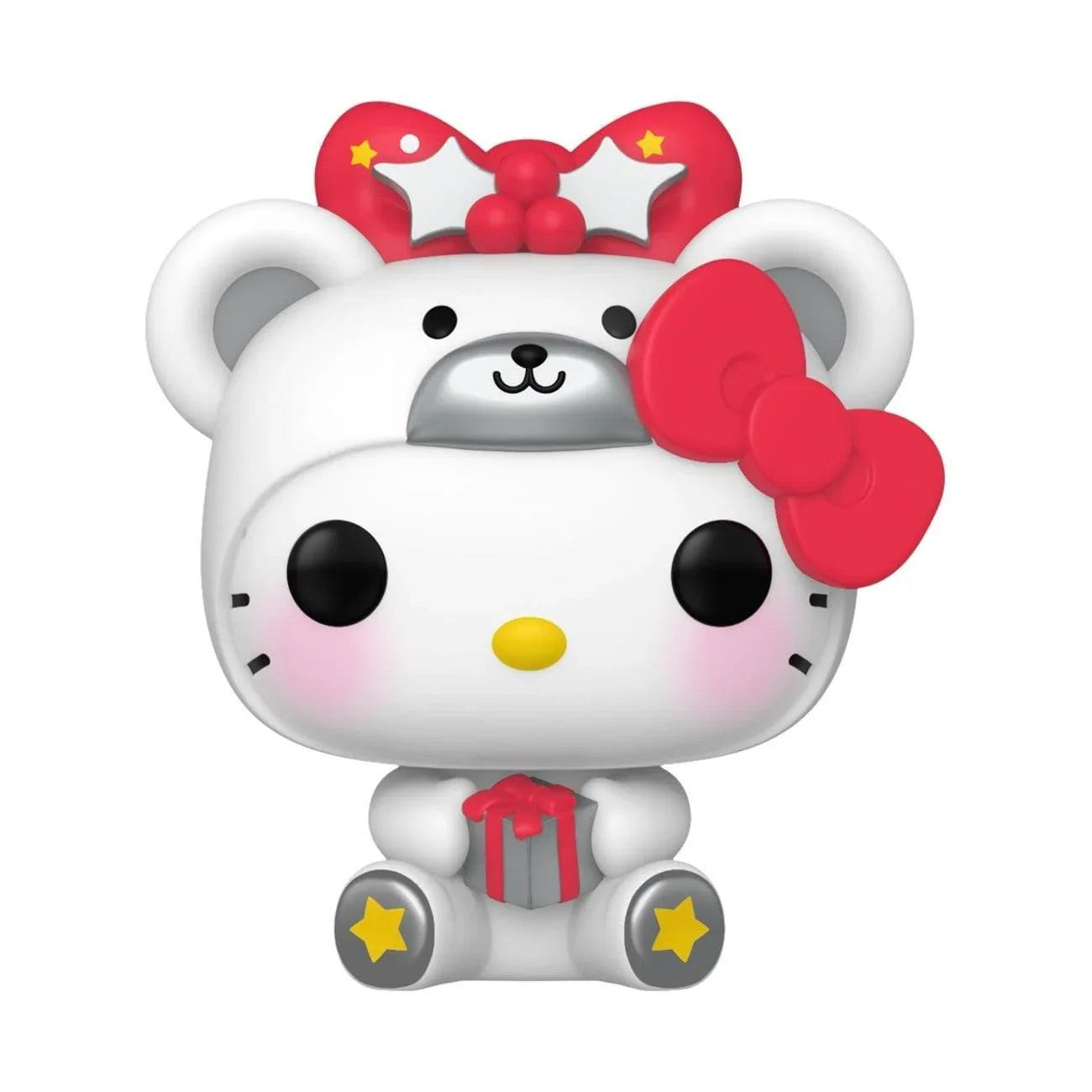 フィギュア ハローキティ ポーラーベア Funko Pop! サンリオ コレクターズアイテム 特徴的デザイン 愛らしいホッキョクグマ姿 約8.5cm 大きな頭部 赤いリボン 鮮やかな色使い 簡素化デザイン ウィンドウボックスパッケージ