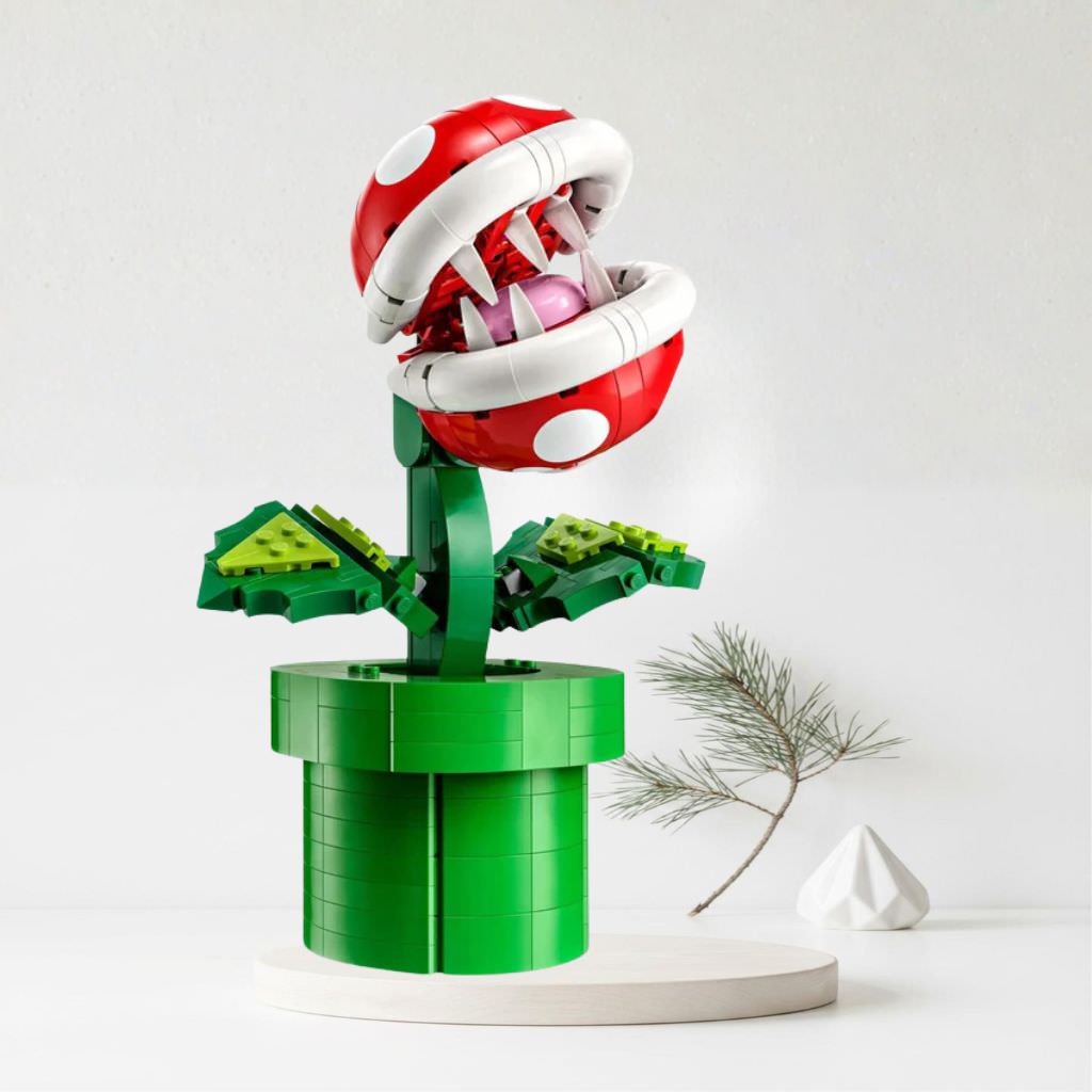 ブロック玩具 レゴ スーパーマリオ パックンフラワー 71426 任天堂 マリオの世界を忠実再現する540ピースの組み立て式可動式立体アート 高さ23cmのディスプレイモデル 大人向けクリエイティブセット 並行輸入品