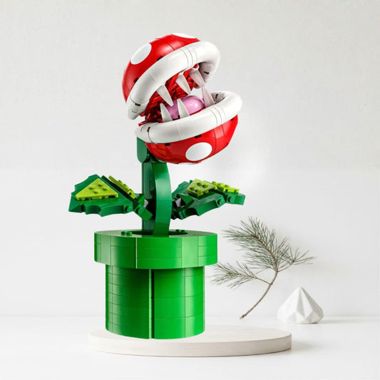 ブロック玩具 レゴ スーパーマリオ パックンフラワー 71426 任天堂 マリオの世界を忠実再現する540ピースの組み立て式可動式立体アート 高さ23cmのディスプレイモデル 大人向けクリエイティブセット 並行輸入品