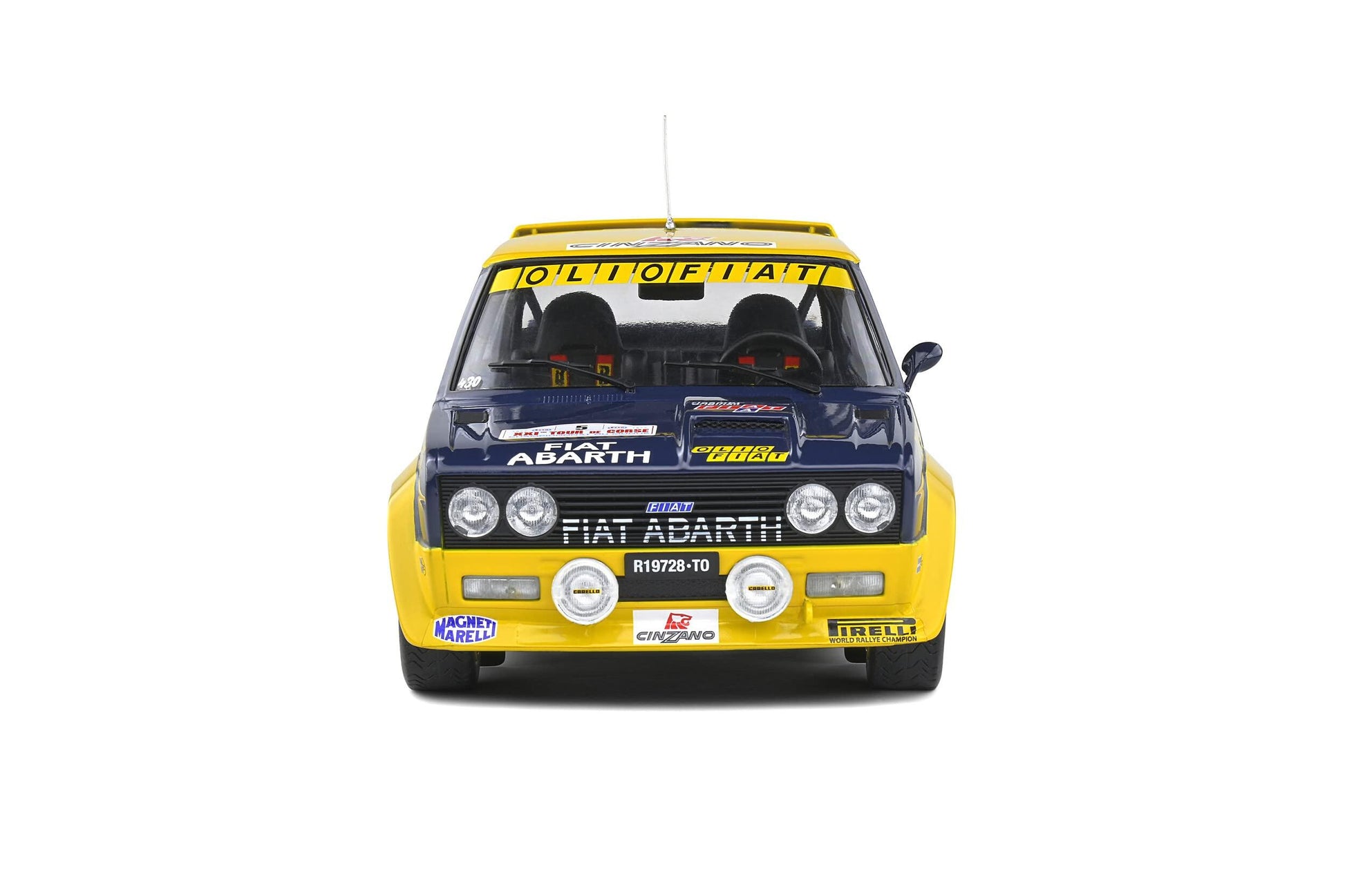 ミニカー モデルカー SOLIDO ソリド フィアット 131 アバルト ツールドコルス 1977 1/18 ダイキャスト WRC ラリーカー レーシングカー クラシックカー ヴィンテージ 世界ラリー選手権 精密模型 完成品 デカール仕様 - Trade Center