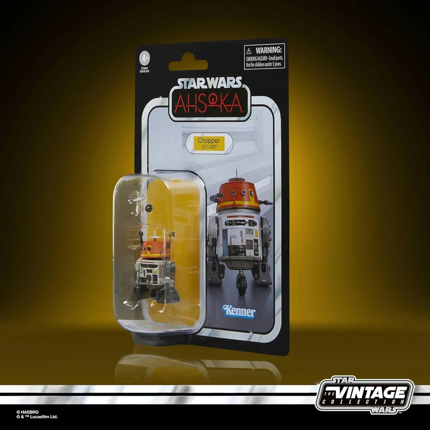 アウトレット品 スター・ウォーズ アソーカ ヴィンテージコレクション チョッパー C1-10P ハズブロ 3.75インチ アクションフィギュア 高度可動交換レーダーディッシュ 傾け可能ドーム 復刻パッケージ 2024年発売 コレクター向け