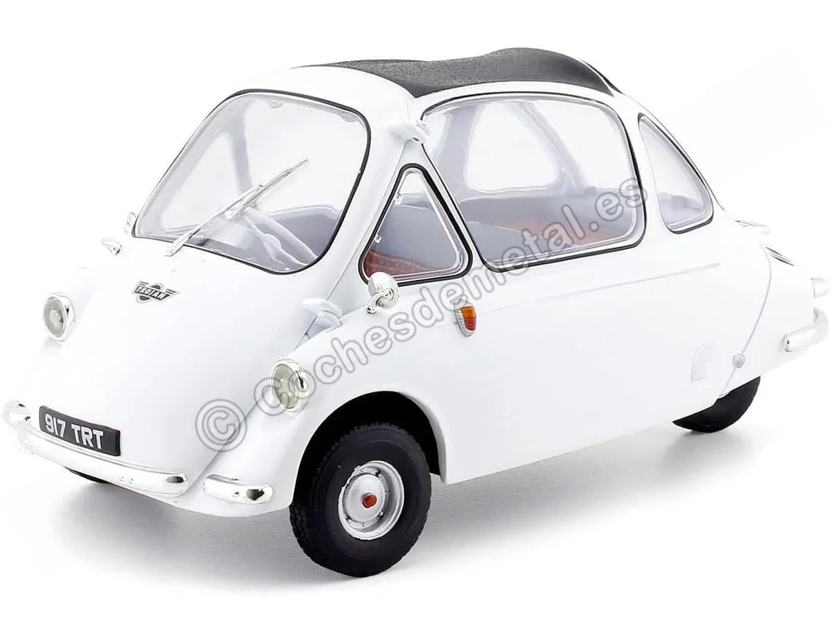 アウトレット品 ミニカー HEINKEL TROJAN 1956 1:18スケール OXFORD オックスフォード ホワイト 卵型ボディ 大型ヘッドライト マイクロカー ヴィンテージカーファン向け 細部再現 コレクター向け クラシックカー ヨーロッパ車 愛好家向け