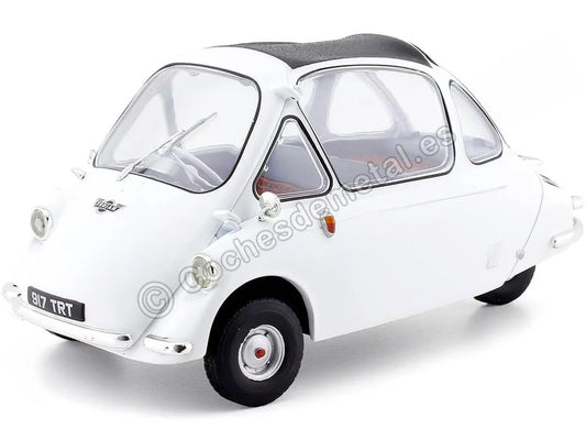 アウトレット品 ミニカー HEINKEL TROJAN 1956 1:18スケール OXFORD オックスフォード ホワイト 卵型ボディ 大型ヘッドライト マイクロカー ヴィンテージカーファン向け 細部再現 コレクター向け クラシックカー ヨーロッパ車 愛好家向け