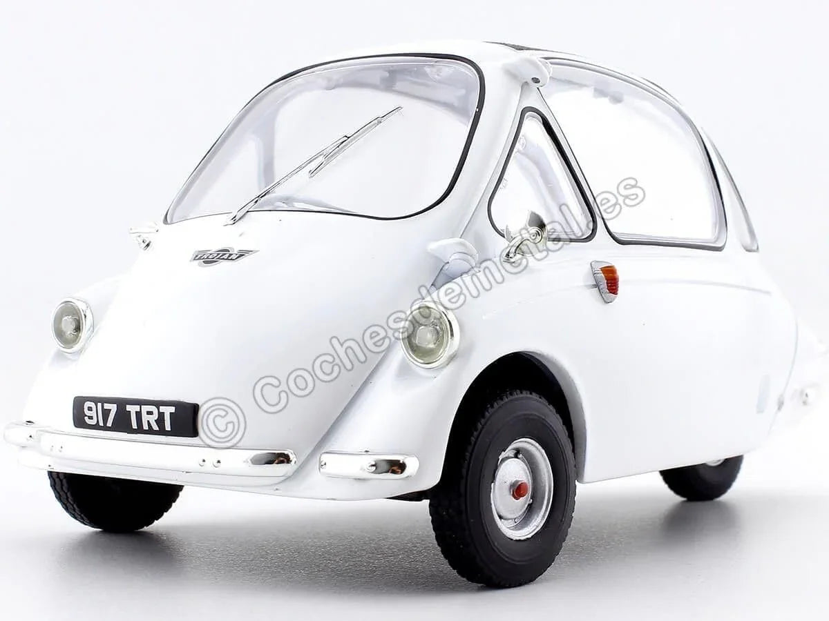 アウトレット品 ミニカー HEINKEL TROJAN 1956 1:18スケール OXFORD オックスフォード ホワイト 卵型ボディ 大型ヘッドライト マイクロカー ヴィンテージカーファン向け 細部再現 コレクター向け クラシックカー ヨーロッパ車 愛好家向け