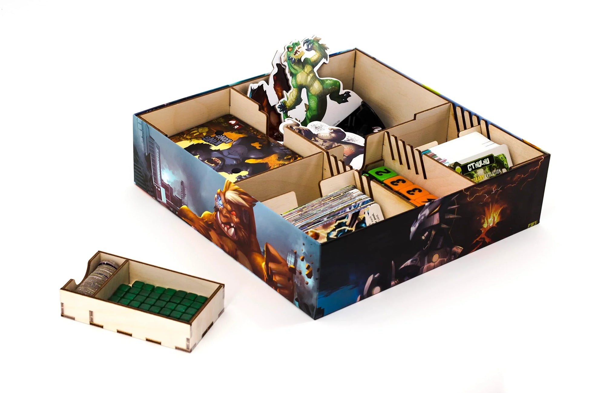 ボードゲーム King of Tokyo 2nd Edition スペースペンギン リチャードガーフィールド レジス・トーレス ダイス戦略 東京支配者 巨大モンスター ロボット エイリアン 勝利点 エネルギー パワーカード 高リプレイ性