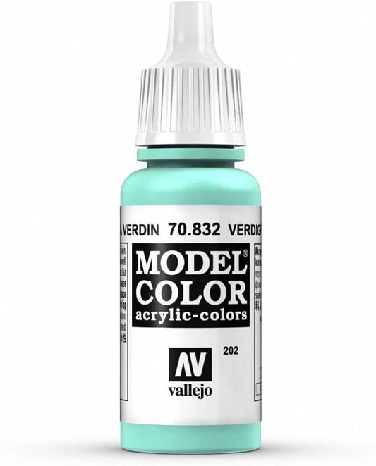 塗料 ヴァレホ ペイント バーディグリス グレーズ Model Color 17ml 水性アクリル特殊効果塗料 透明感 優れた発色 柔軟な希釈対応 エアブラシ対応 微細顔料 高耐水性 モデリングに最適 歴史的経年変化表現銅真鍮青銅錆再現