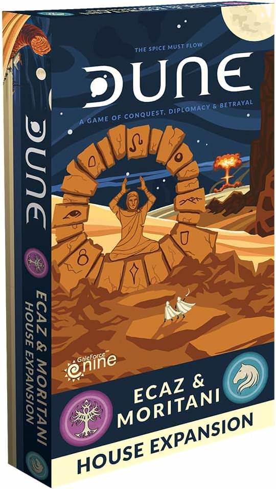 ボードゲーム デューン拡張セット エカズ＆モリタニ ダイスタス テーブル ゲーム Dune Ecaz Moritani Expansion 伝説 砂の惑星 アラキス 権力闘争 新勢力 導入 交渉 戦術 テロ 同盟 ランズラード アンバサダートークン 
