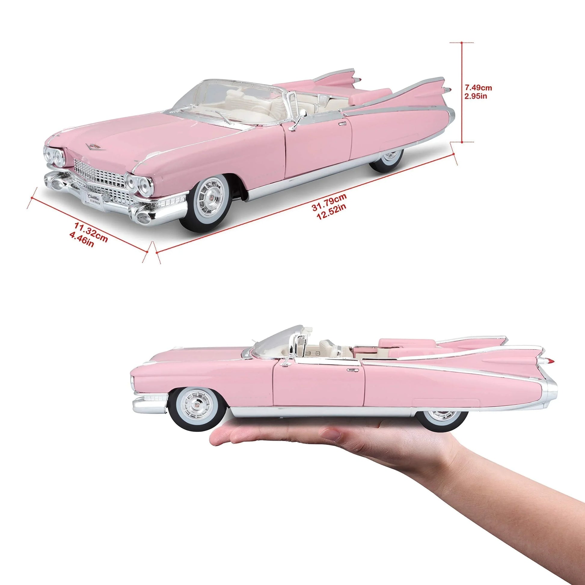 アウトレット品 ミニカー キャデラック エルドラドビアリッツ 1959 1/18 バウアーシュピールヴァーレン 高品質 精巧 再現 テールフィン 豪華 外観 アメリカン ラグジュアリーカー コレクター 自動車愛好家 インテリア ディスプレイ ケース 希少