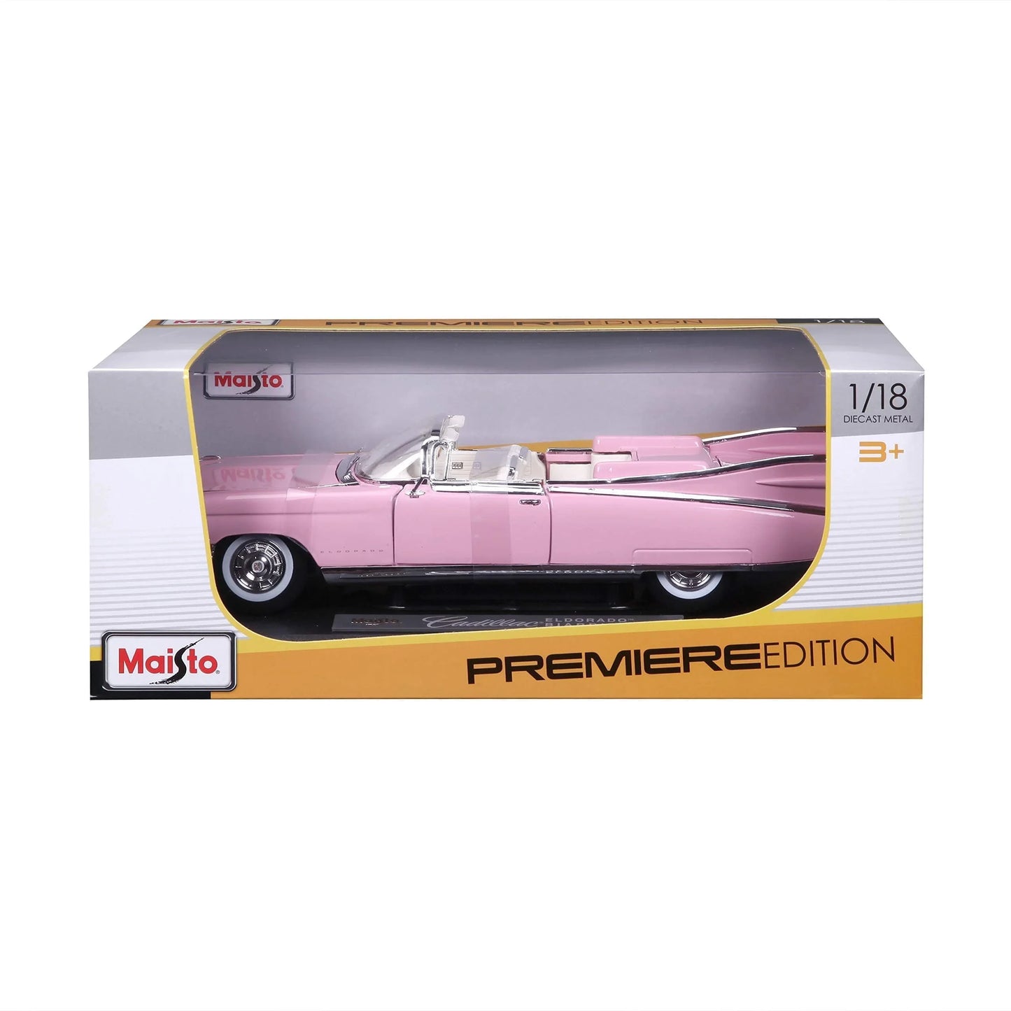 アウトレット品 ミニカー キャデラック エルドラドビアリッツ 1959 1/18 バウアーシュピールヴァーレン 高品質 精巧 再現 テールフィン 豪華 外観 アメリカン ラグジュアリーカー コレクター 自動車愛好家 インテリア ディスプレイ ケース 希少