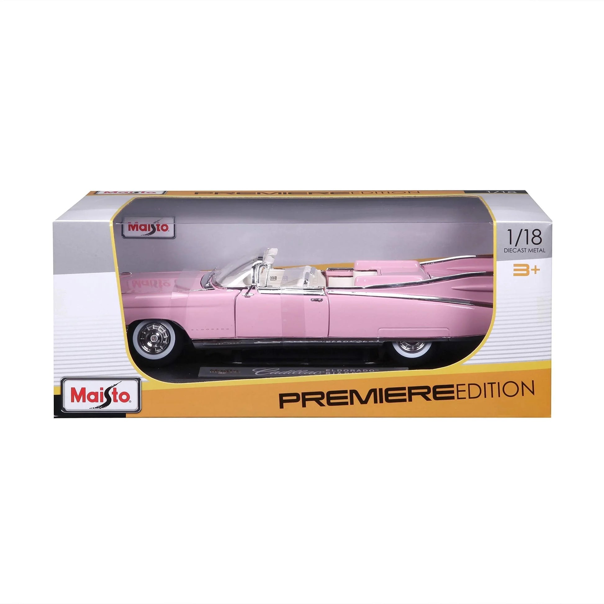 アウトレット品 ミニカー キャデラック エルドラドビアリッツ 1959 1/18 バウアーシュピールヴァーレン 高品質 精巧 再現 テールフィン 豪華 外観 アメリカン ラグジュアリーカー コレクター 自動車愛好家 インテリア ディスプレイ ケース 希少