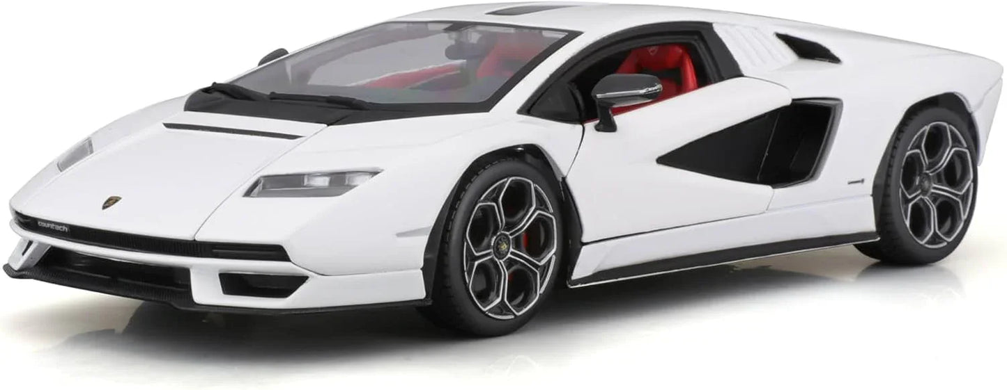 アウトレット品 ダイキャストモデルカー ランボルギーニ カウンタック LPI 800-4 1/24スケール ランボルギーニ 洗練されたデザイン 精密なディテール 純白ボディカラー シザードア シャープなエッジ くさび形シルエット リアスラット ディフューザー
