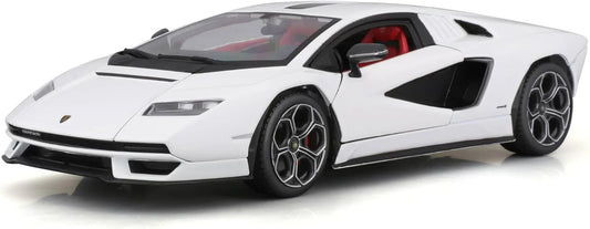 アウトレット品 ダイキャストモデルカー ランボルギーニ カウンタック LPI 800-4 1/24スケール ランボルギーニ 洗練されたデザイン 精密なディテール 純白ボディカラー シザードア シャープなエッジ くさび形シルエット リアスラット ディフューザー