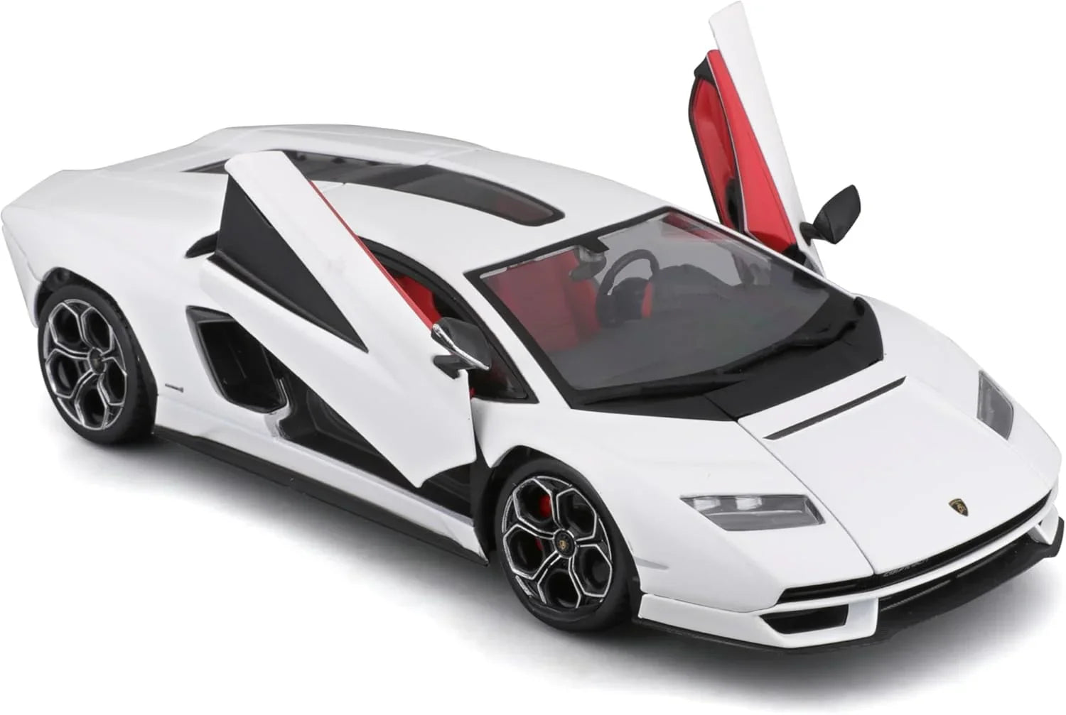 アウトレット品 ダイキャストモデルカー ランボルギーニ カウンタック LPI 800-4 1/24スケール ランボルギーニ 洗練されたデザイン 精密なディテール 純白ボディカラー シザードア シャープなエッジ くさび形シルエット リアスラット ディフューザー