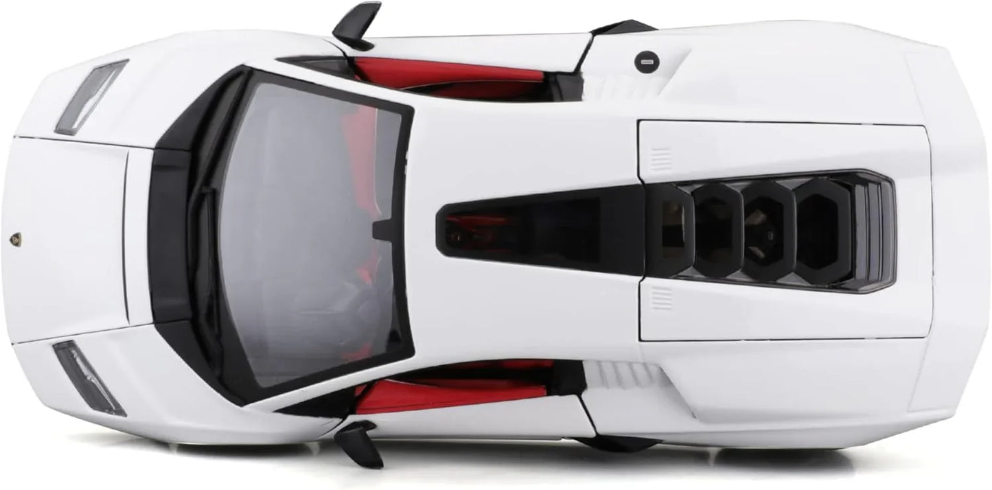 アウトレット品 ダイキャストモデルカー ランボルギーニ カウンタック LPI 800-4 1/24スケール ランボルギーニ 洗練されたデザイン 精密なディテール 純白ボディカラー シザードア シャープなエッジ くさび形シルエット リアスラット ディフューザー
