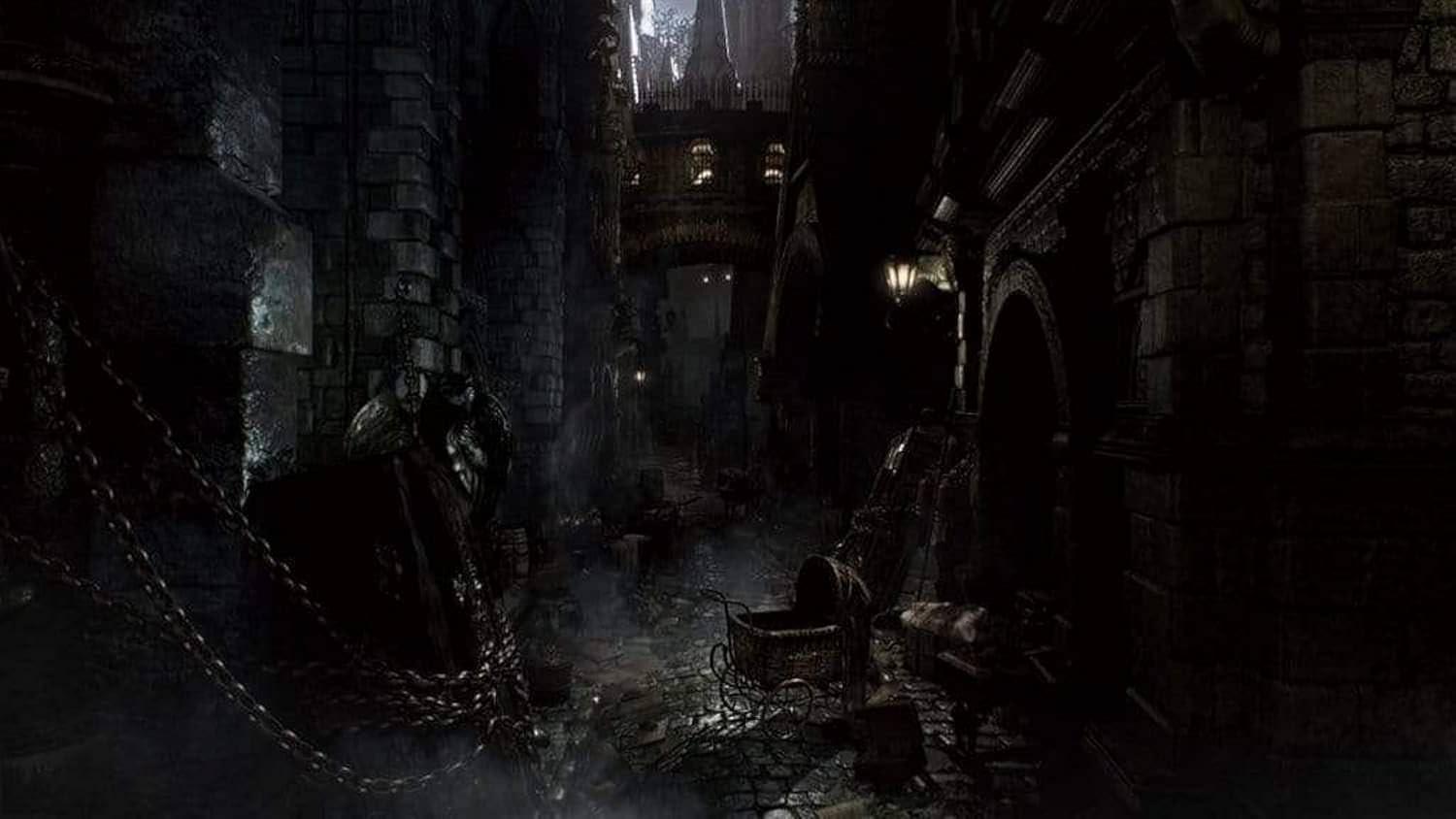 アクションRPG Bloodborne ブラッドボーン FROM SOFTWARE 新時代 独創的 ダークアクションRPG 狩人の物語 血の治療 ヤーナム 獣 狂気 謎 踏破 スピーディー ガンパリィ 銃反撃 立体的マップ探索 追加コンテンツ オールドハンター 並行輸入品