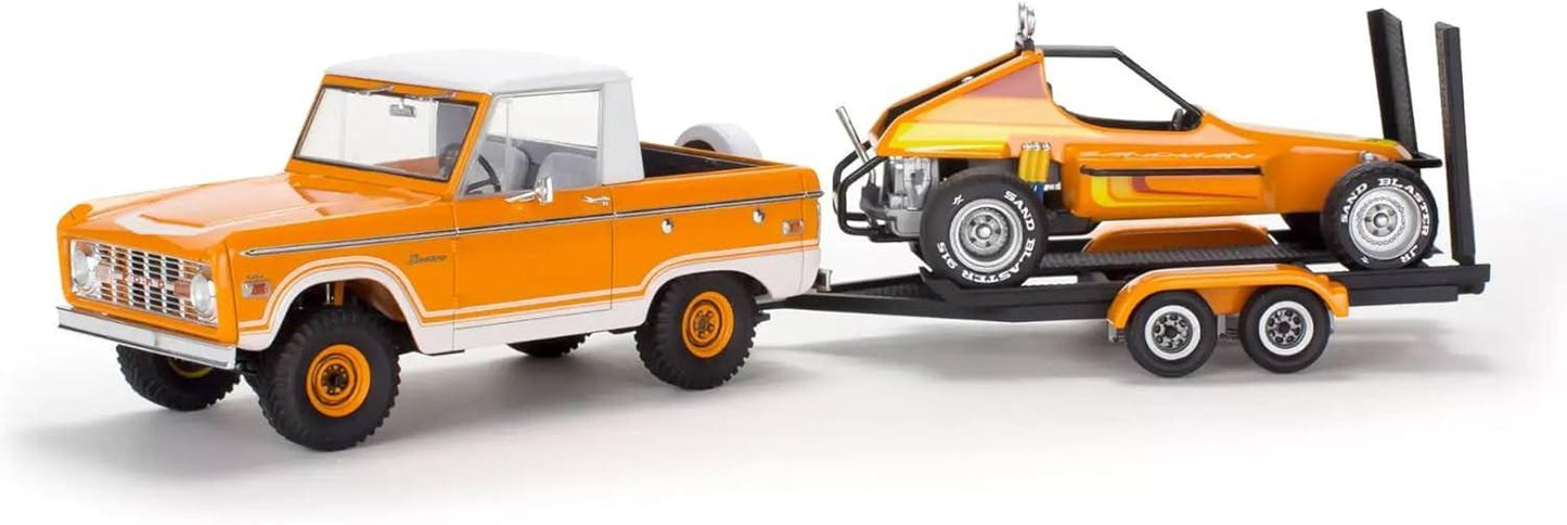 アウトレット品 プラモデル Revell レベル フォード ブロンコ ハーフキャブ サンドマンII 1/25 スケール 精巧なパーツ 組み立て キット オフロード SUV 人気モデル 初心者から上級者対応 カスタマイズ自由 インテリア飾り