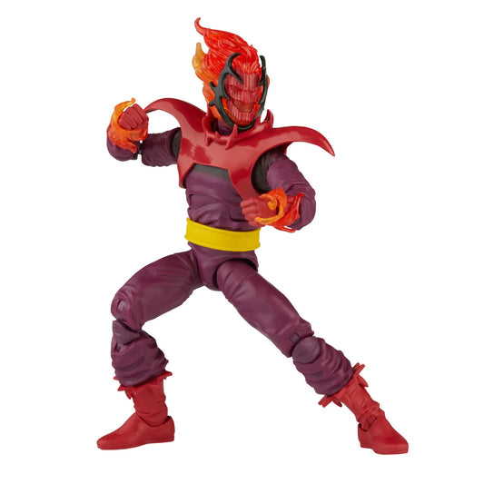 アクションフィギュア マーベル・レジェンド スーパーヴィランズ ドーマムー ハズブロ 火炎頭部 紫コスチューム 高可動 付属エネルギーエフェクト パーツ ビルドアフィギュアゼムヌパーツ コレクション向け