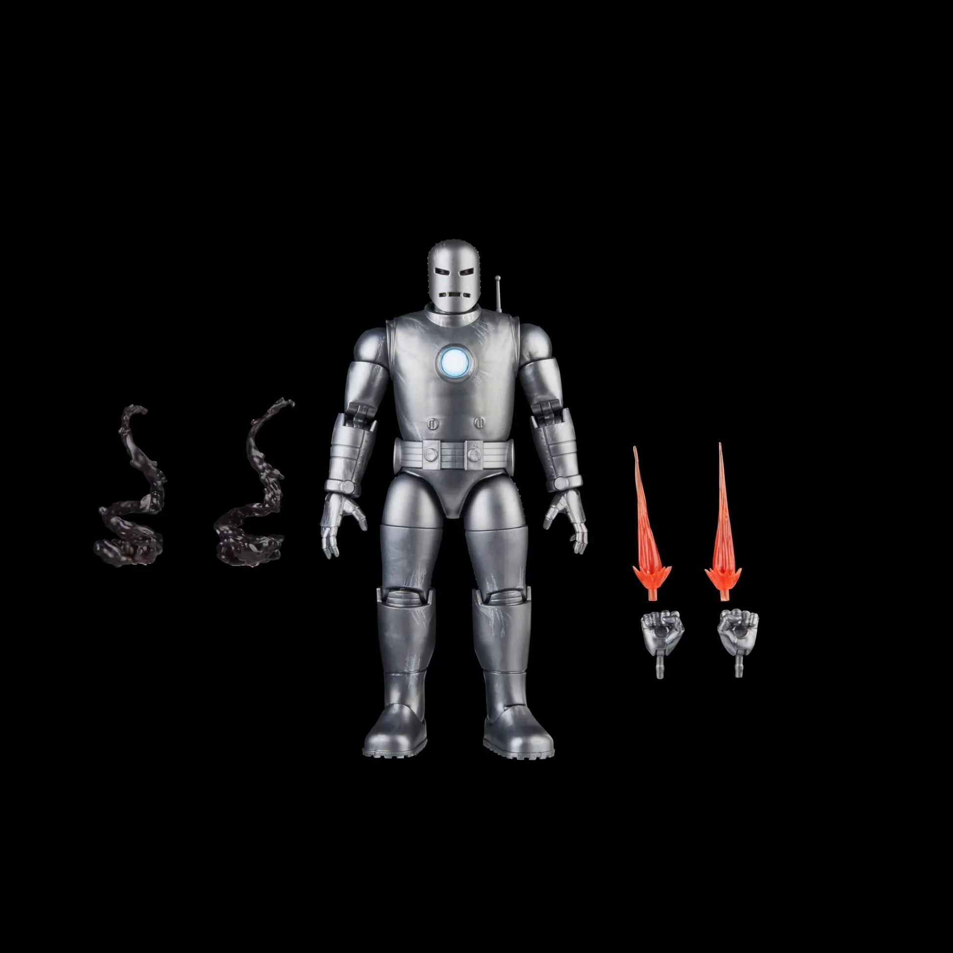 アウトレット品 フィギュア アベンジャーズ 60周年記念 マーベルレジェンド アイアンマン モデル01 マーベルレジェンドシリーズ 冷戦時代の科学技術を反映したシルバーボディ 直線的フォルムと重厚装甲 複数可動ポイント 戦闘飛行シーン再現可能