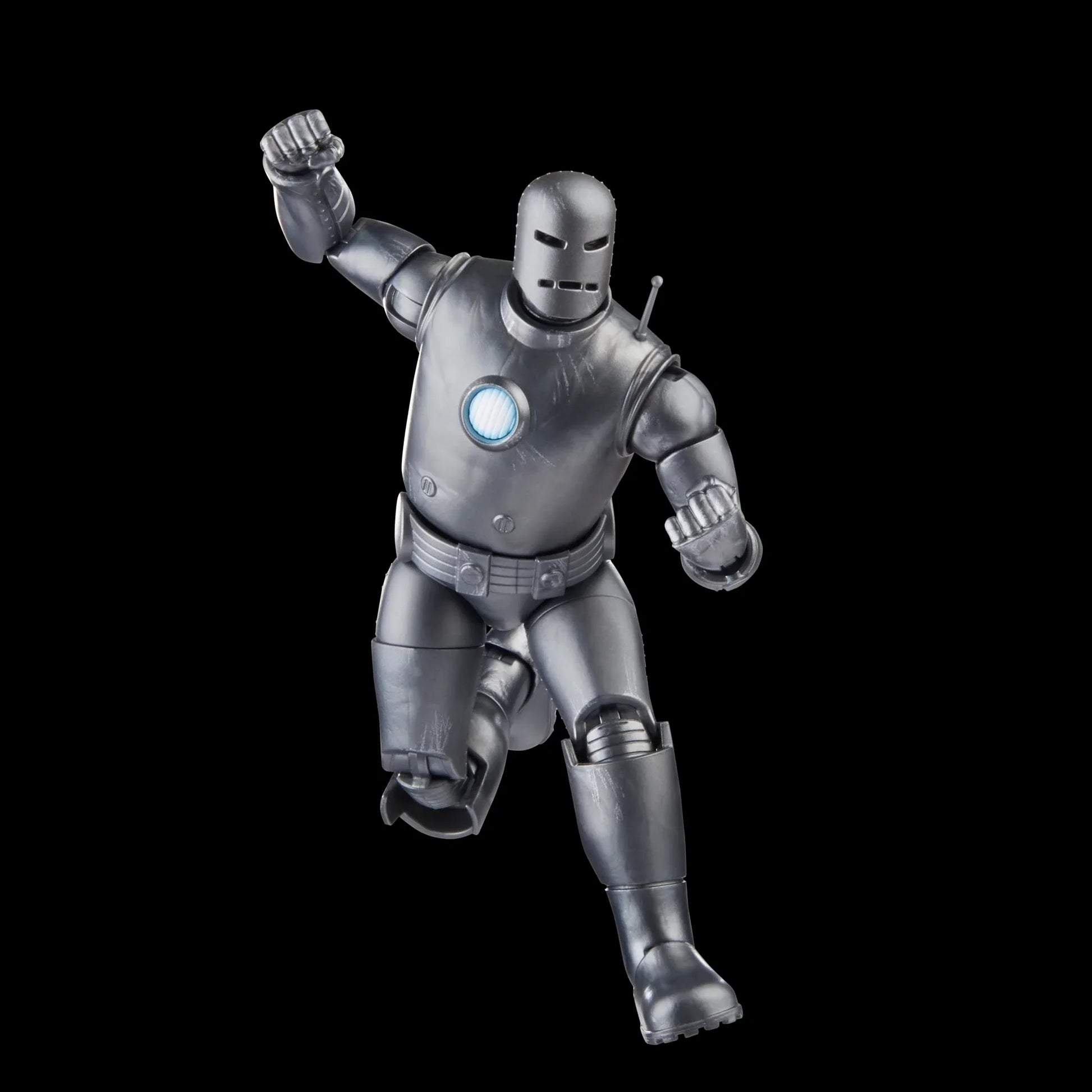 アウトレット品 フィギュア アベンジャーズ 60周年記念 マーベルレジェンド アイアンマン モデル01 マーベルレジェンドシリーズ 冷戦時代の科学技術を反映したシルバーボディ 直線的フォルムと重厚装甲 複数可動ポイント 戦闘飛行シーン再現可能
