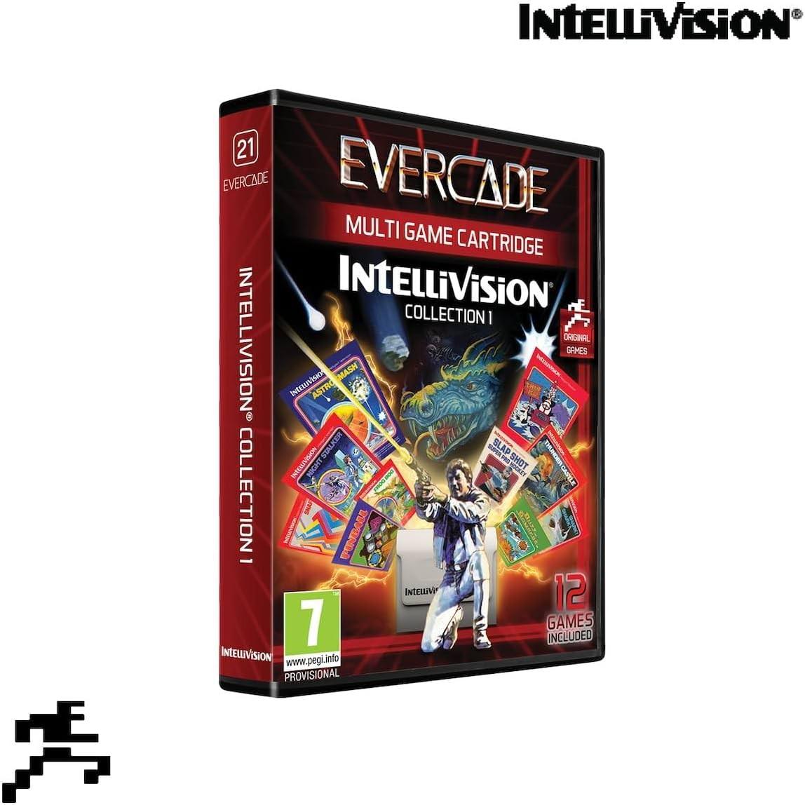 レトロゲーム インテリビジョン ゲームコレクション1 エバーケード 高品質なエミュレーションと豊富な収録タイトル 操作性と互換性抜群 4.3インチ大画面対応 USB-C充電 HDMI出力 ヘッドフォンジャック搭載