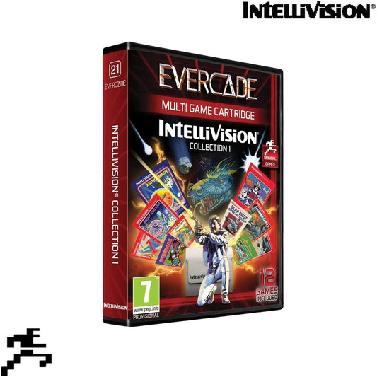レトロゲーム インテリビジョン ゲームコレクション1 エバーケード 高品質なエミュレーションと豊富な収録タイトル 操作性と互換性抜群 4.3インチ大画面対応 USB-C充電 HDMI出力 ヘッドフォンジャック搭載