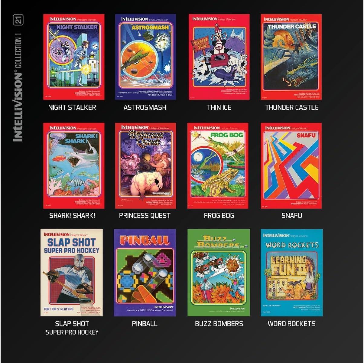 レトロゲーム エバーケード インテリビジョン ゲーム1 Blaze Entertainment 12タイトル収録 Astrosmash Frog Bog Night Stalker Pinball Princess Quest Shark Shark Slap 並行輸入品 - Trade Center