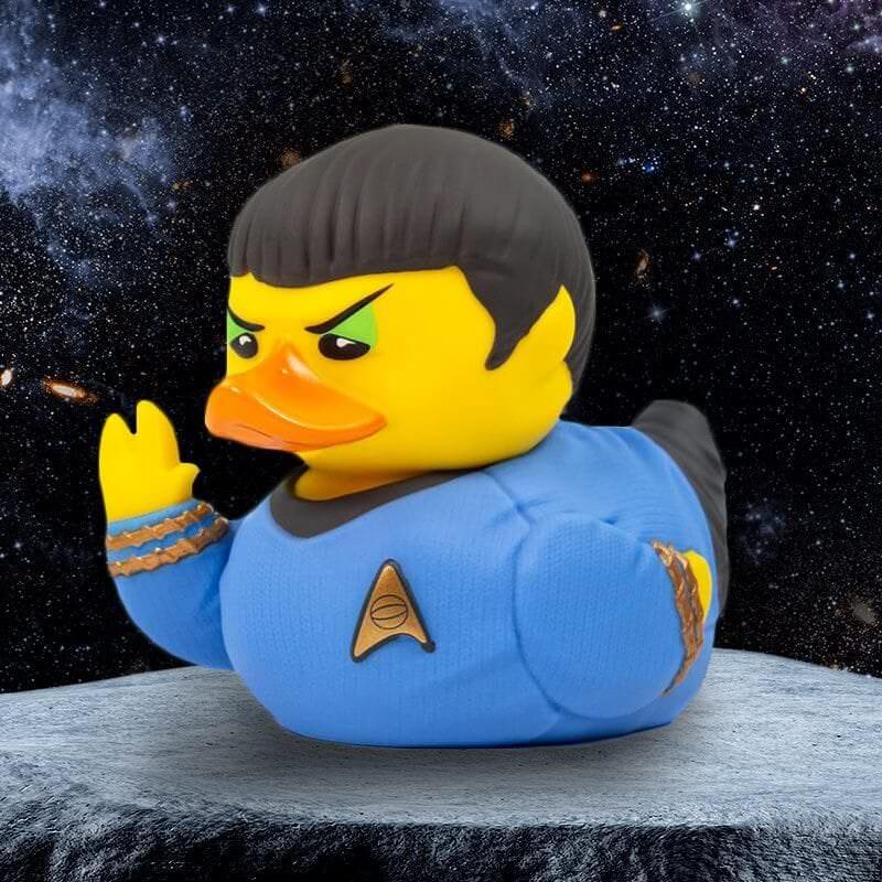 フィギュア Star Trek Spock TUBBZ Boxed Edition Numskull Designs 高品質 PVC 約9cm ディスプレイケース ロゴ入り スタートレック 公式ライセンス コレクターズアイテム コレクション 象徴的 キャラクター アヒル フォルム