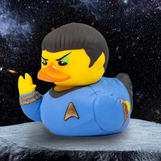 フィギュア Star Trek Spock TUBBZ Boxed Edition Numskull Designs 高品質 PVC 約9cm ディスプレイケース ロゴ入り スタートレック 公式ライセンス コレクターズアイテム コレクション 象徴的 キャラクター アヒル フォルム