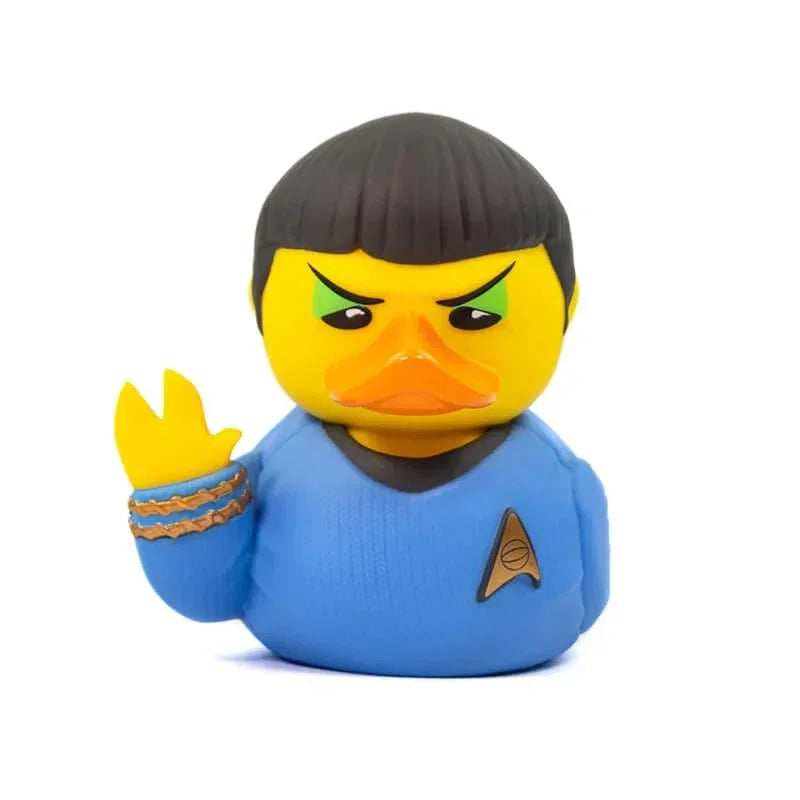 フィギュア Star Trek Spock TUBBZ Boxed Edition Numskull Designs 高品質 PVC 約9cm ディスプレイケース ロゴ入り スタートレック 公式ライセンス コレクターズアイテム コレクション 象徴的 キャラクター アヒル フォルム