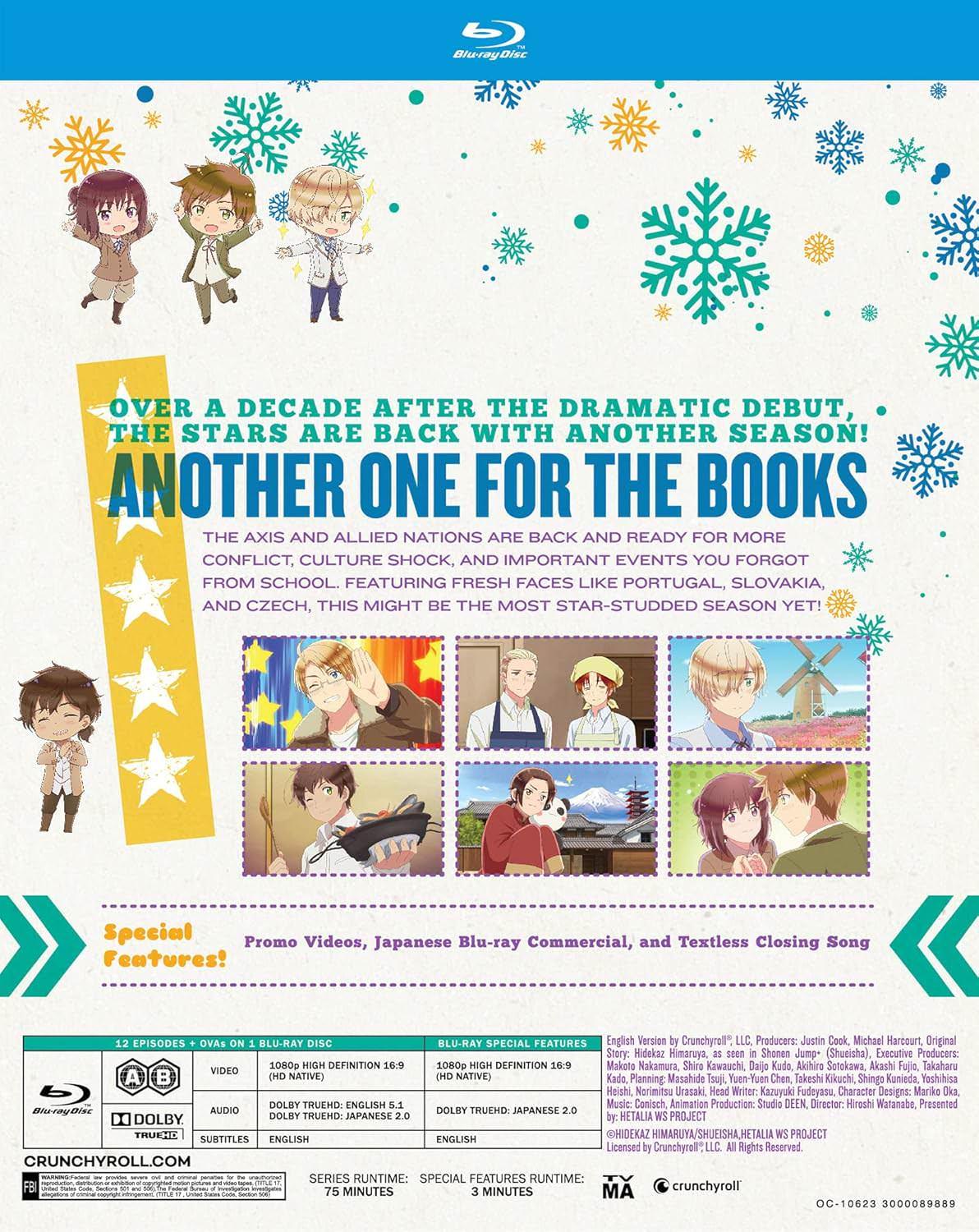 ブルーレイ ヘタリア World☆Stars 日丸屋秀和 国民性コメディ 独特なユーモア豊富なキャラクター 世界各国擬人化 枢軸国連合国新登場キャラクター含む高精細映像高音質収録 再生時間75分特典映像収録 
