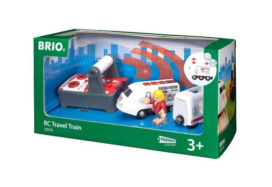 知育玩具 BRIOリモートコントロールトラベルトレイン 33510 BRIO 36か月以上対応 木製レール遊び対応 高品質耐久性安全設計 操作簡単前進後退ライトサウンド搭載 複数周波数切替可能 互換性IKEA無印良品対応 手先運動能力向上想像力育成