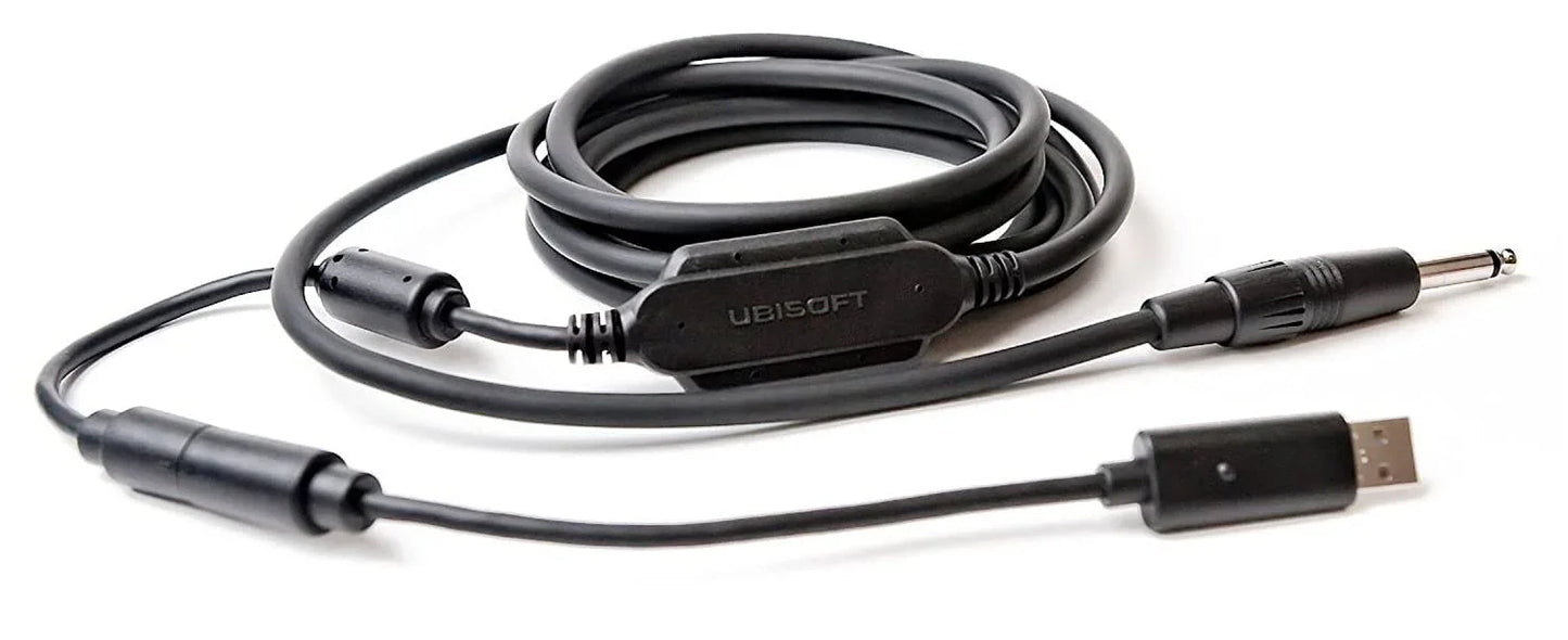 アウトレット品 音楽学習ケーブル Ubisoft Rocksmith Real Tone Cable ギター ベース USB接続 超低遅延音声回路 48kHz高品質録音 3.429メートル Xbox PlayStation PC Mac対応 演奏練習 初心者 上級者