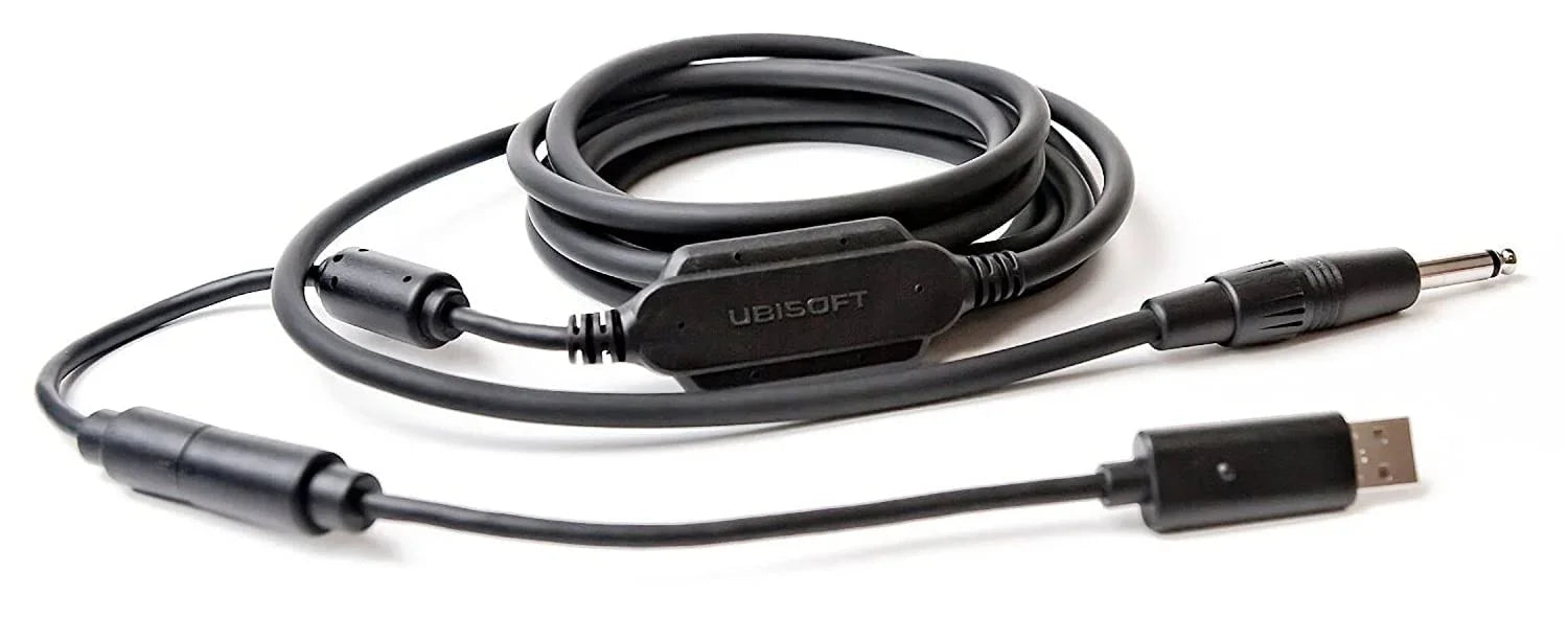 アウトレット品 音楽学習ケーブル Ubisoft Rocksmith Real Tone Cable ギター ベース USB接続 超低遅延音声回路 48kHz高品質録音 3.429メートル Xbox PlayStation PC Mac対応 演奏練習 初心者 上級者