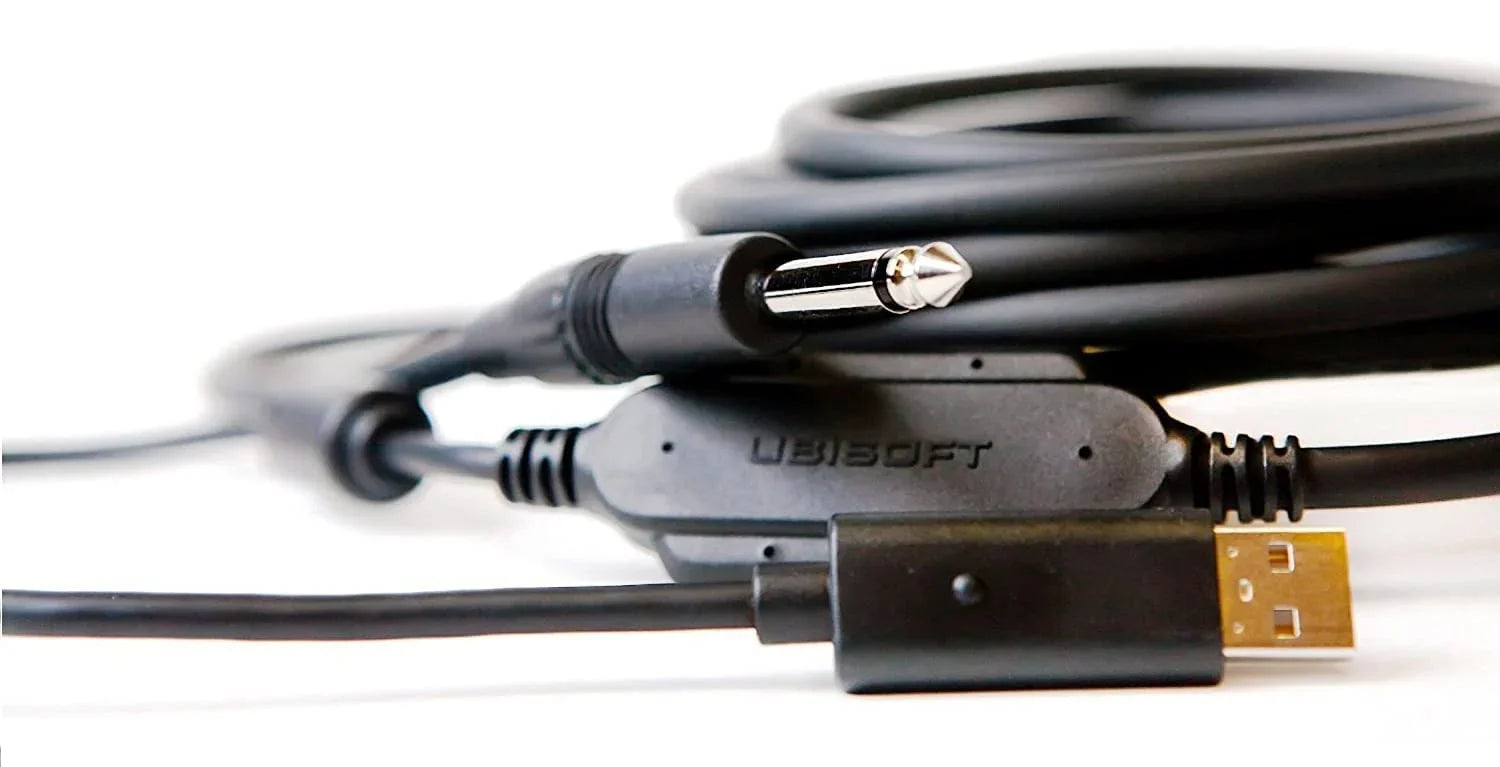 アウトレット品 音楽学習ケーブル Ubisoft Rocksmith Real Tone Cable ギター ベース USB接続 超低遅延音声回路 48kHz高品質録音 3.429メートル Xbox PlayStation PC Mac対応 演奏練習 初心者 上級者