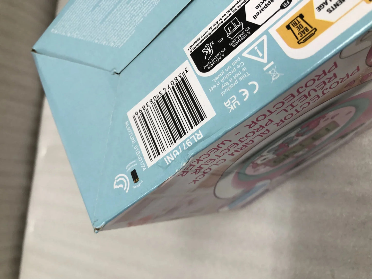 目覚まし時計 レキシブック ユニコーン プロジェクター目覚まし時計 子ども用 キッズ時計 ユニコーンデザイン ヨーロッパ設計 LCD表示 バックライト付き 12時間 24時間表示 大きなボタン 操作簡単 自動消灯タイマー付き 安心 並行輸入品