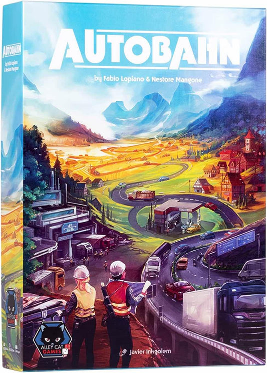ボードゲーム アウトバーン Autobahn 戦後ドイツ 高速道路建設 経済戦略ゲーム 交通網整備 復興期から現代まで 3つの時代を体験 東西ドイツ統一 東西ネットワーク拡張 多彩なアクション 戦略的手札管理