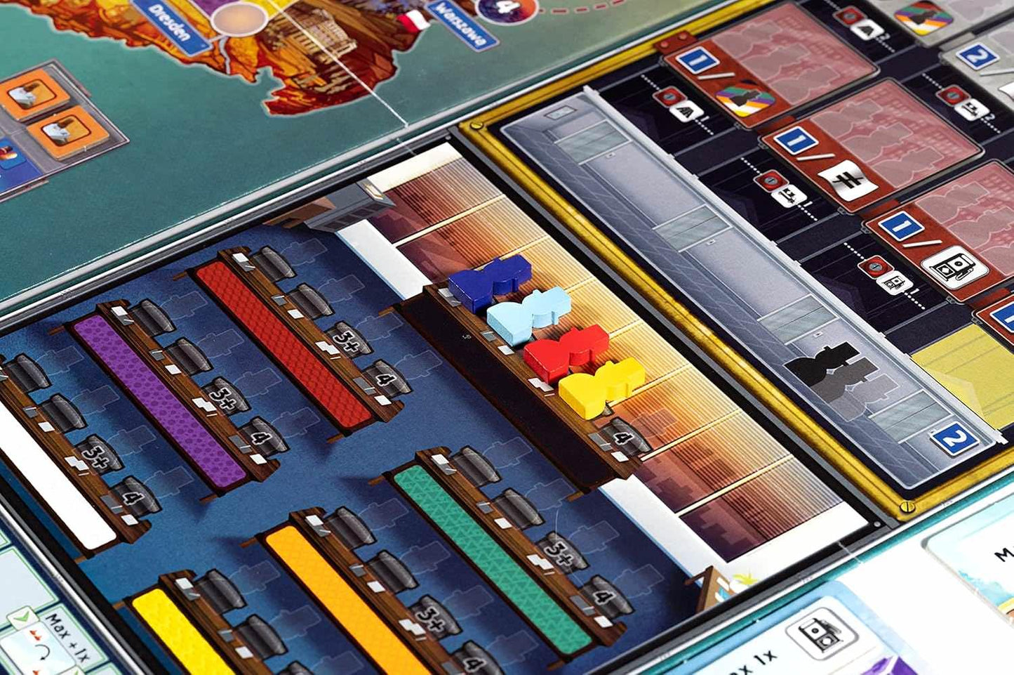 ボードゲーム アウトバーン Autobahn 戦後ドイツ 高速道路建設 経済戦略ゲーム 交通網整備 復興期から現代まで 3つの時代を体験 東西ドイツ統一 東西ネットワーク拡張 多彩なアクション 戦略的手札管理