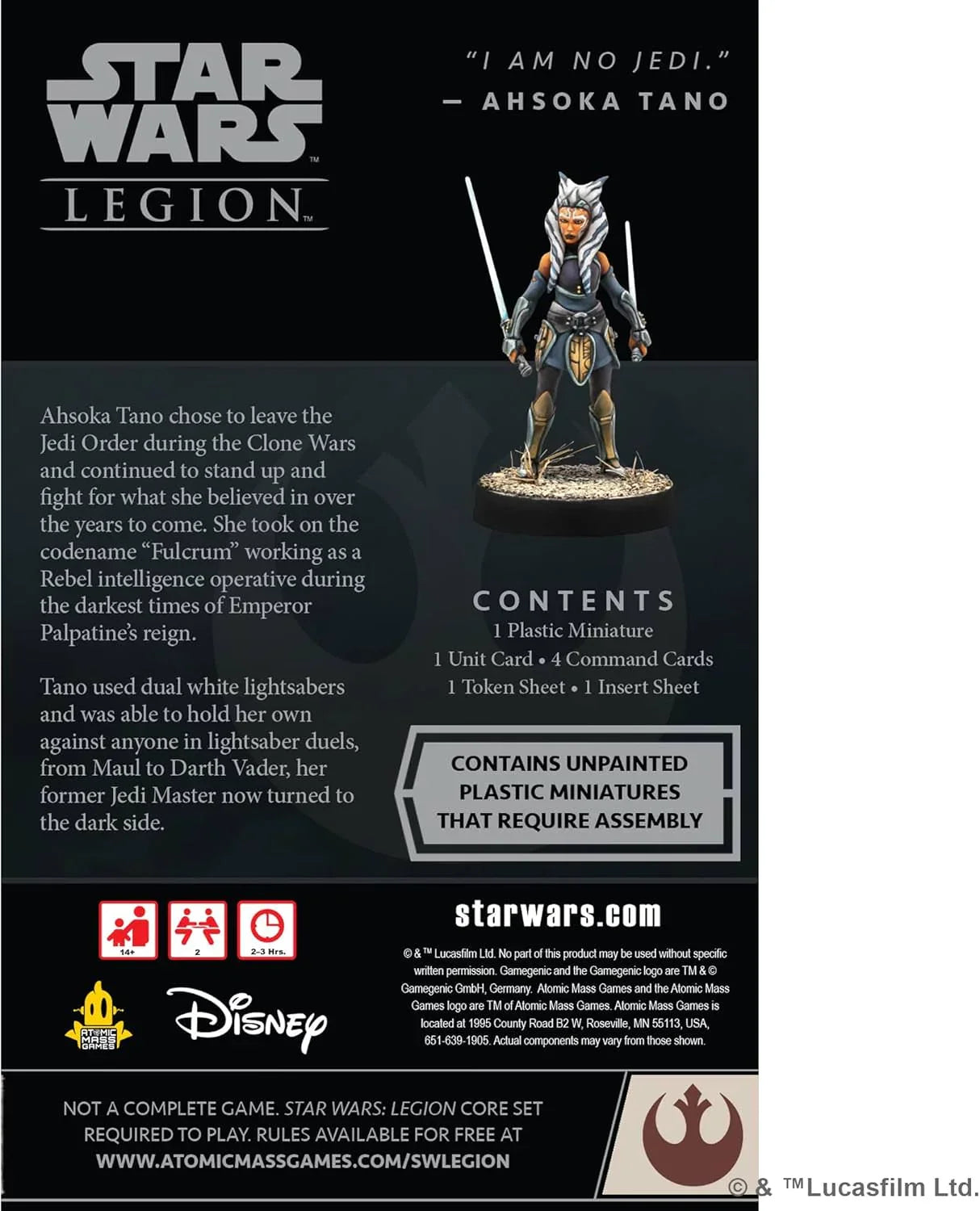 アウトレット品 スターウォーズ レギオン アソーカタノ作戦拡張 ミニチュアフィギュア付き フォースフォースフォース フォースの使い手 高機動 軍戦略拡張 ボードゲーム スターウォーズファン向け 卓越したリーダーシップ戦術性拡大 