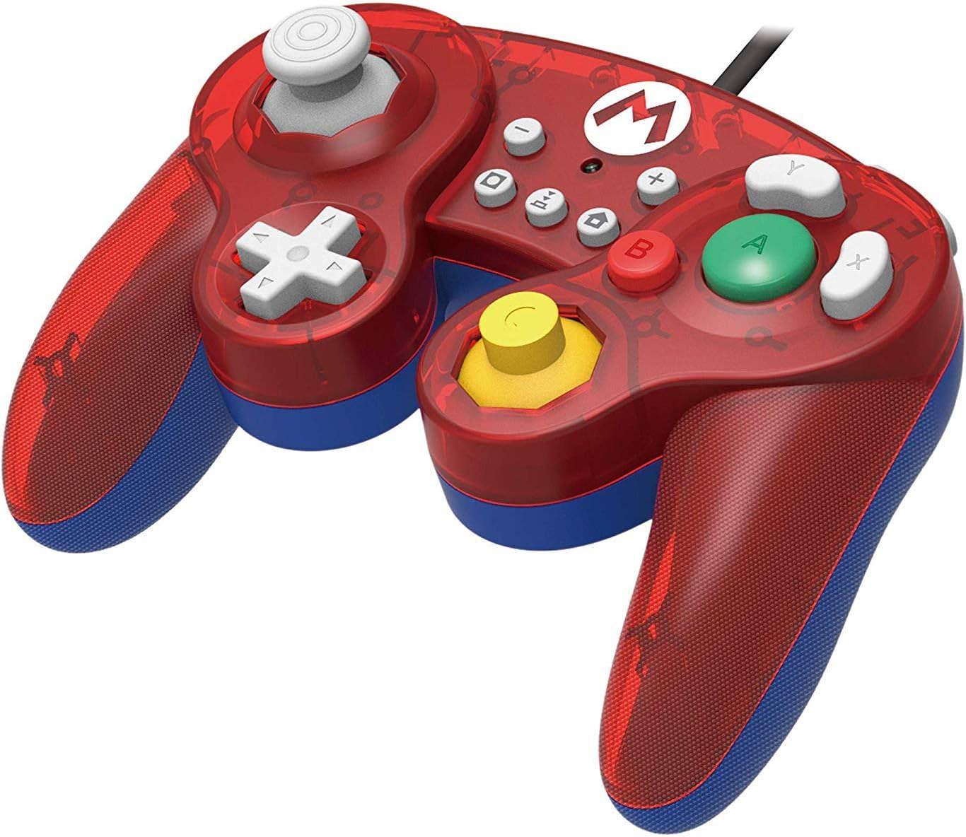 アウトレット品 ゲームコントローラー スーパーマリオバトルパッド for Nintendo Switch HORI 任天堂公式ライセンス マリオデザイン USB有線接続 アナログスティック高精度操作 快適エルゴノミクス設計 対戦格闘ゲーム対応