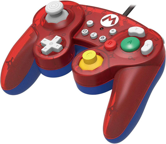 アウトレット品 ゲームコントローラー スーパーマリオバトルパッド for Nintendo Switch HORI 任天堂公式ライセンス マリオデザイン USB有線接続 アナログスティック高精度操作 快適エルゴノミクス設計 対戦格闘ゲーム対応