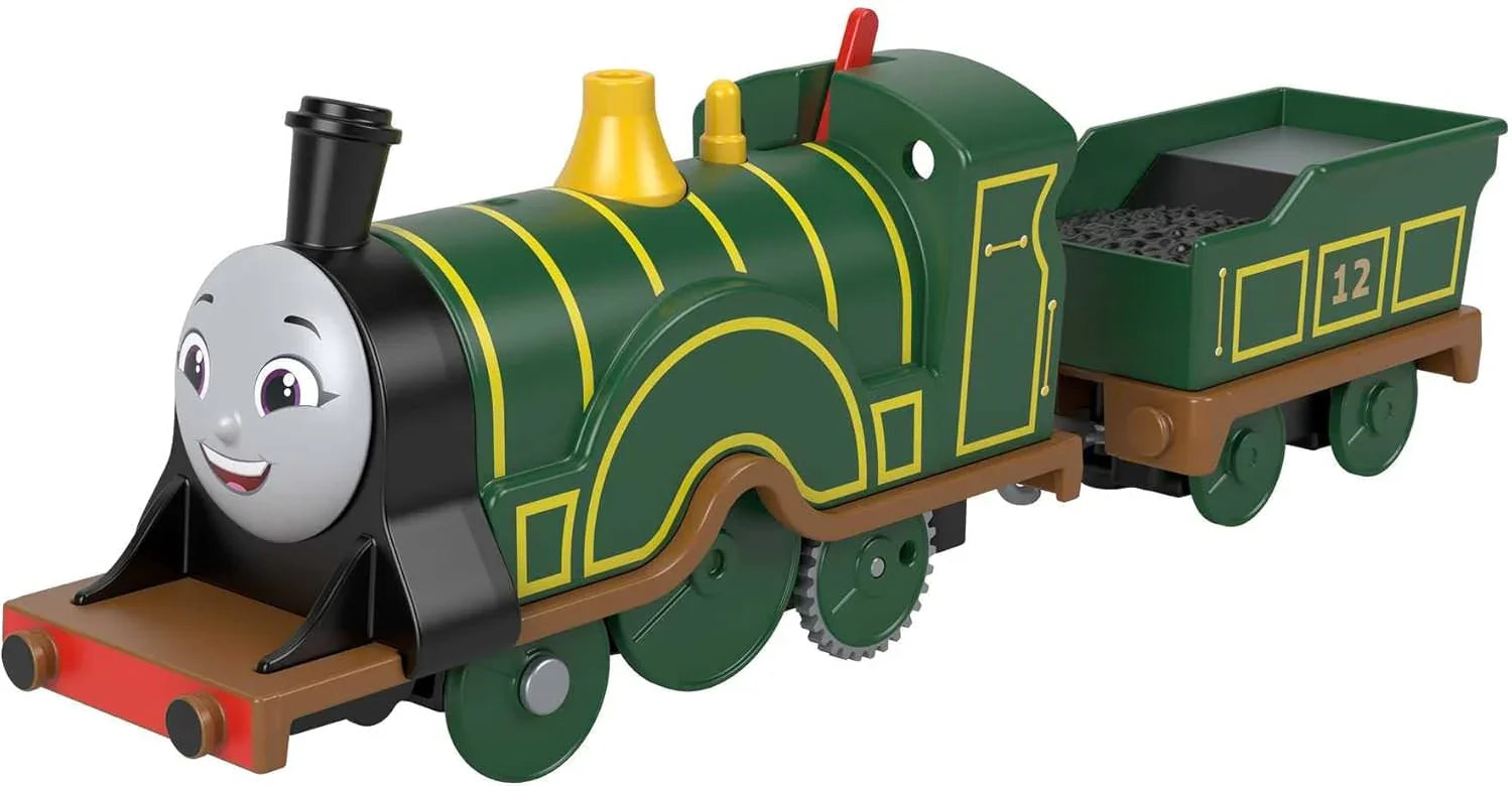 アウトレット品 きかんしゃトーマス フィギュア エミリー ダイキャストメタル きかんしゃトーマスとなかまたち 翡翠色 3インチサイズ 耐久性 優しい性格 細部精巧 木製プラスチックレール対応 コレクションに最適 3歳以上推奨 プレゼント向け